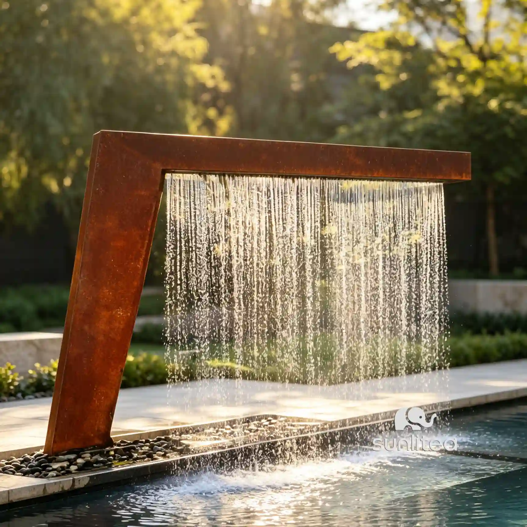 Corten Steel Water Fountain