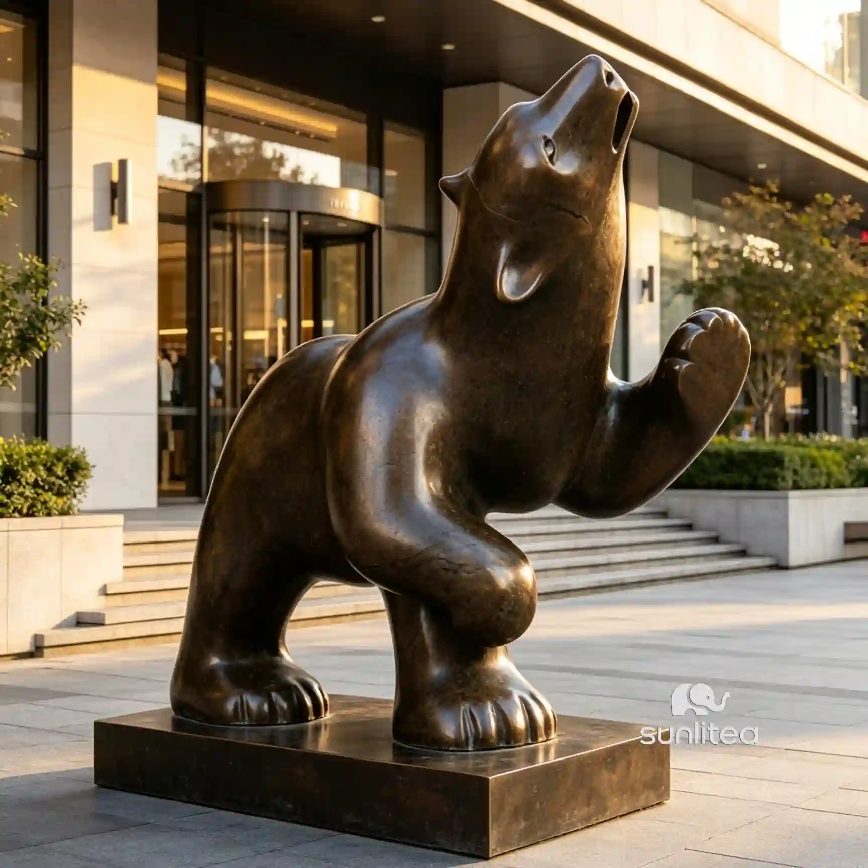 Dancing Bear Statue