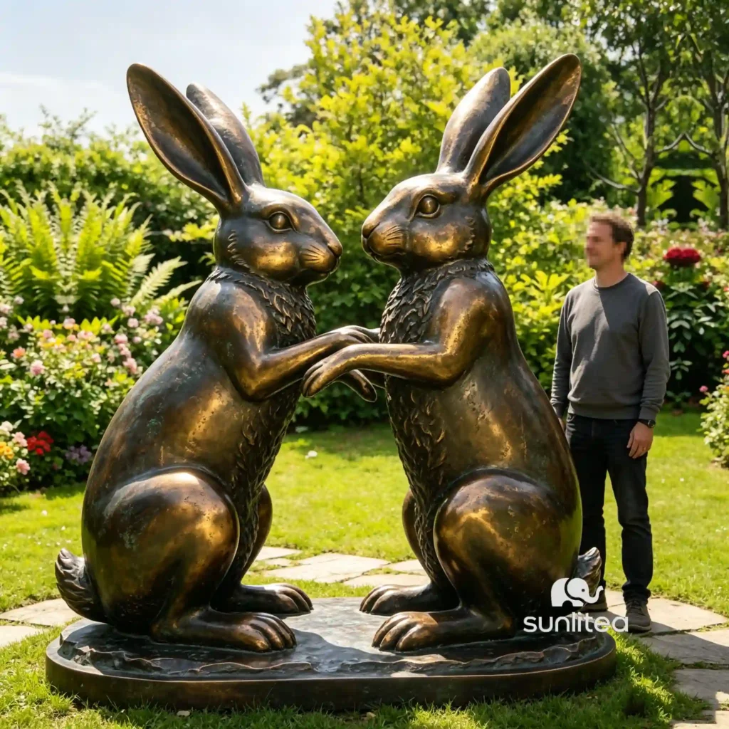Dancing Bunnies Statue