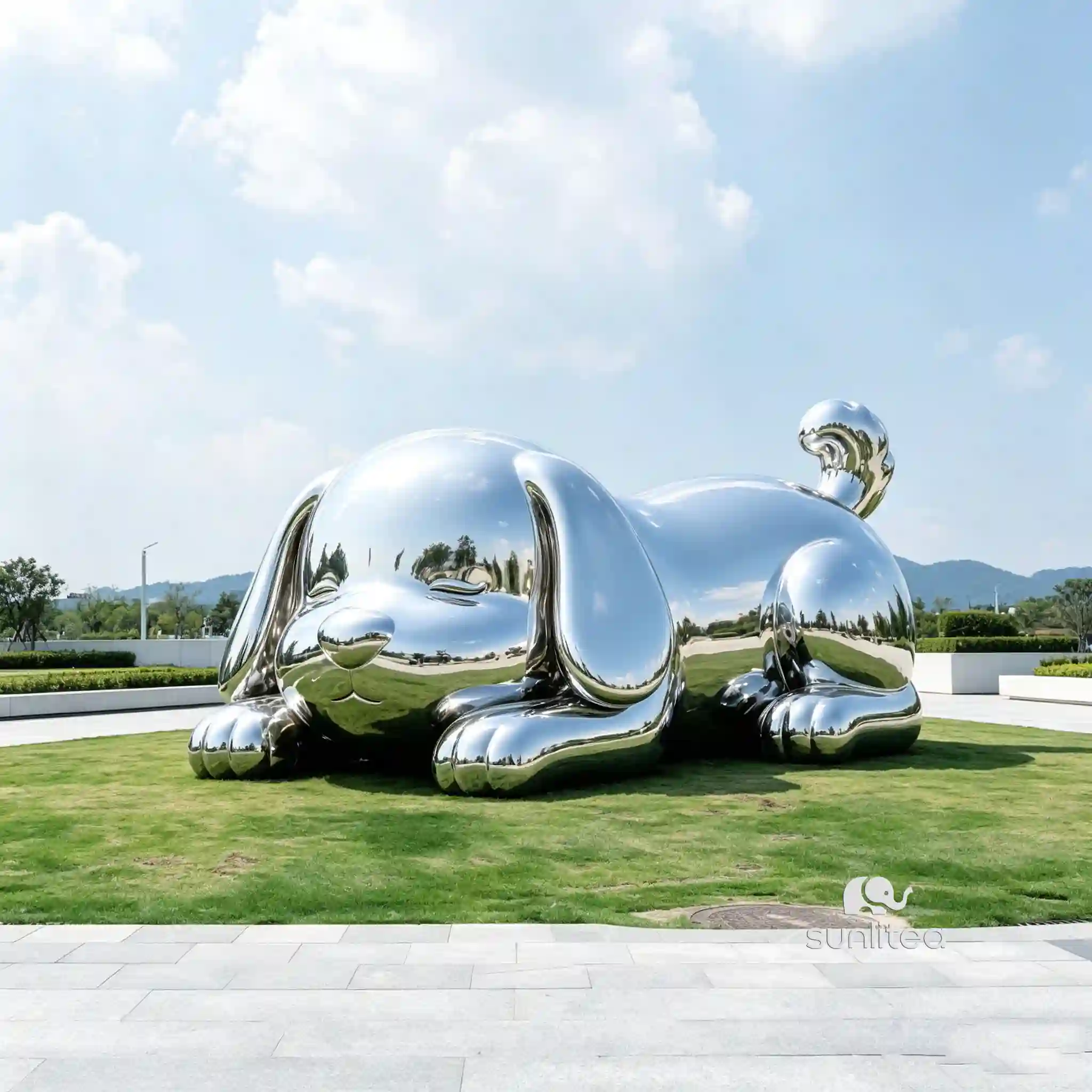 Dog Lawn Ornament Statue