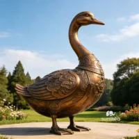 Dressable Goose Statue