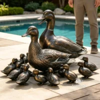 Duck Family Sculpture