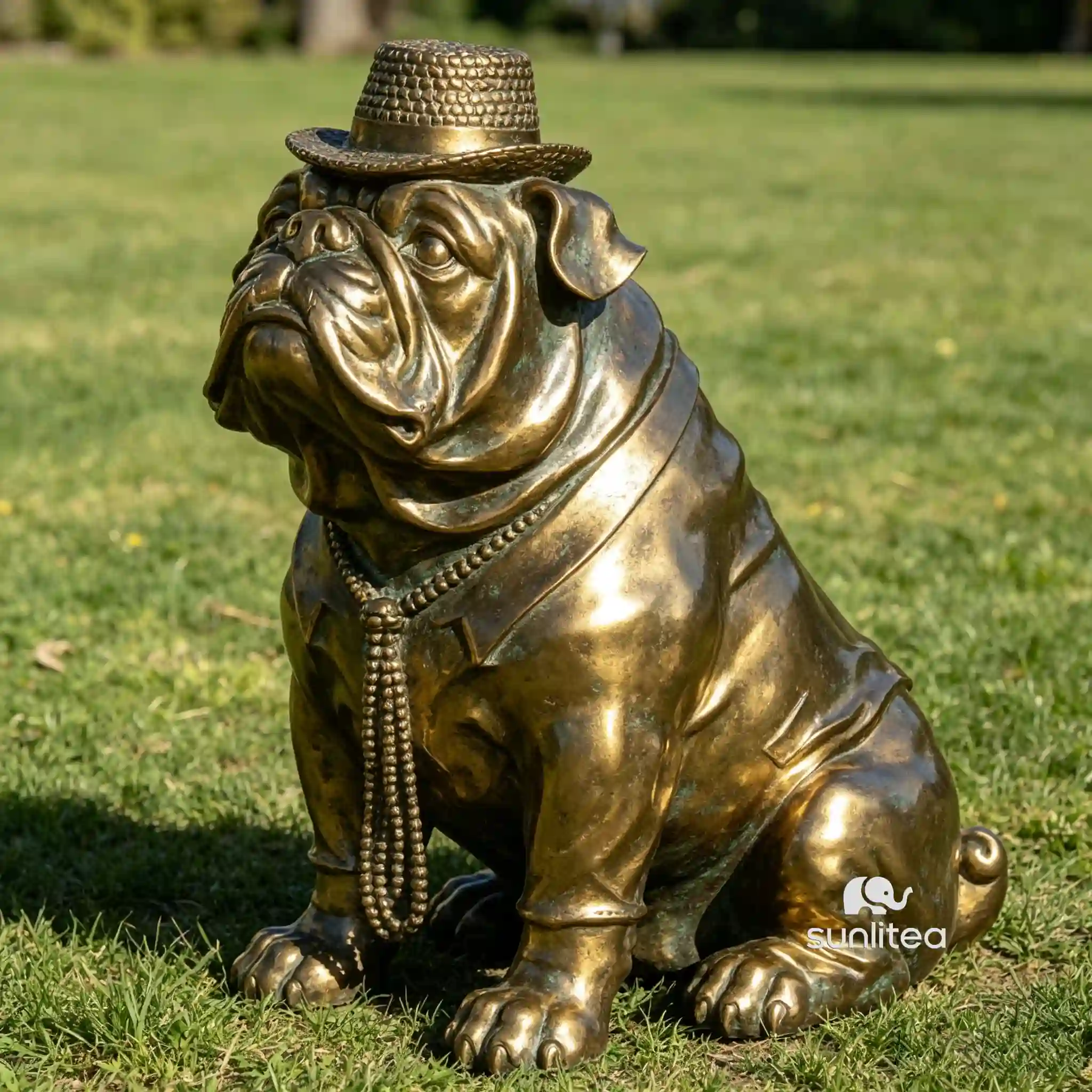 English Bulldog Statue