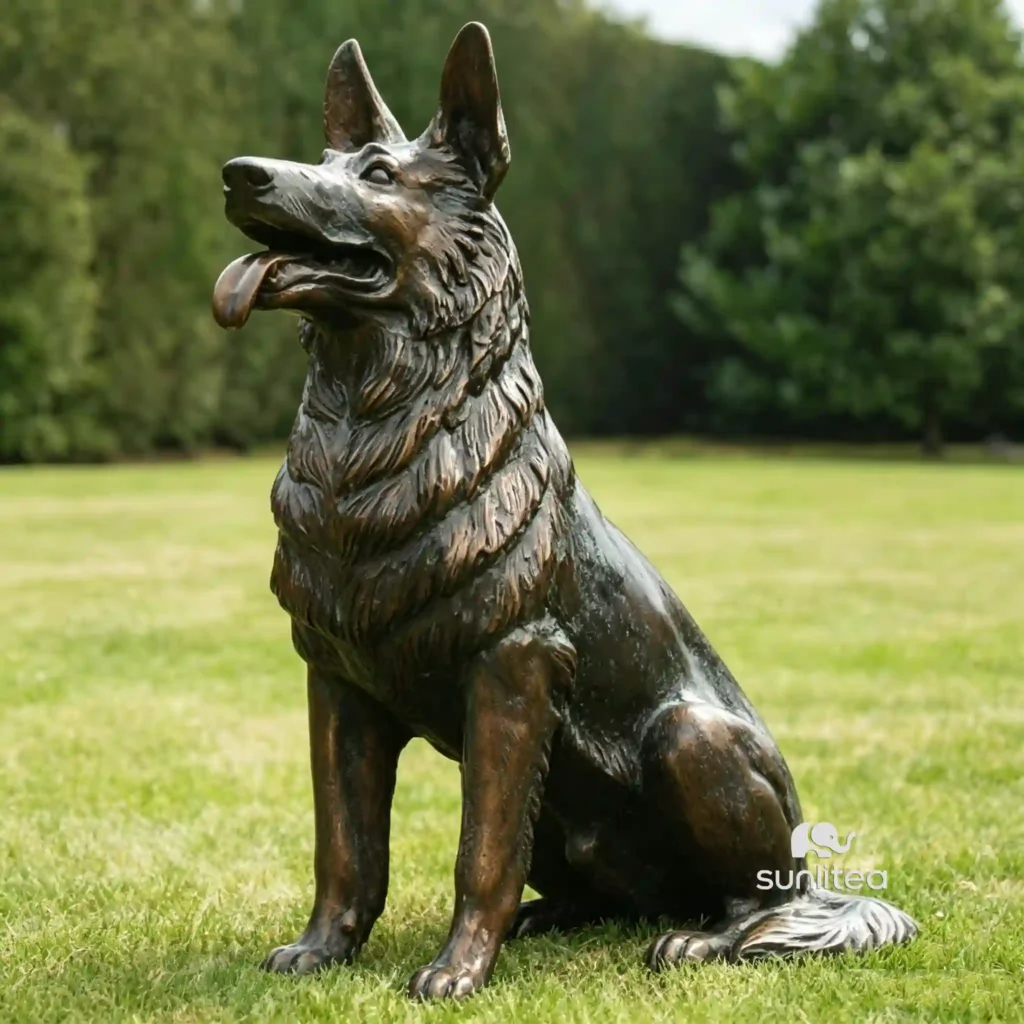 German Shepherd Statue