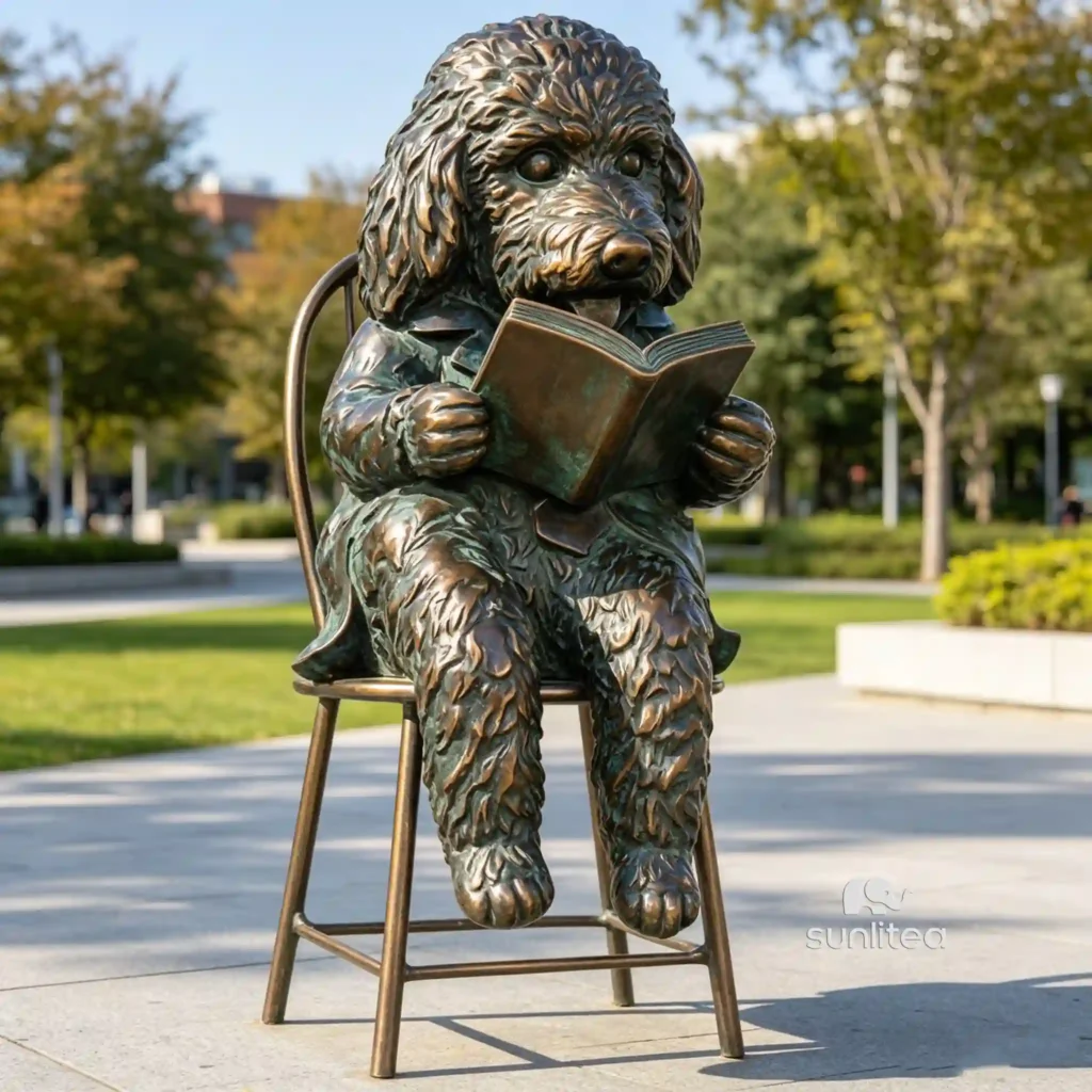 Goldendoodle Statue