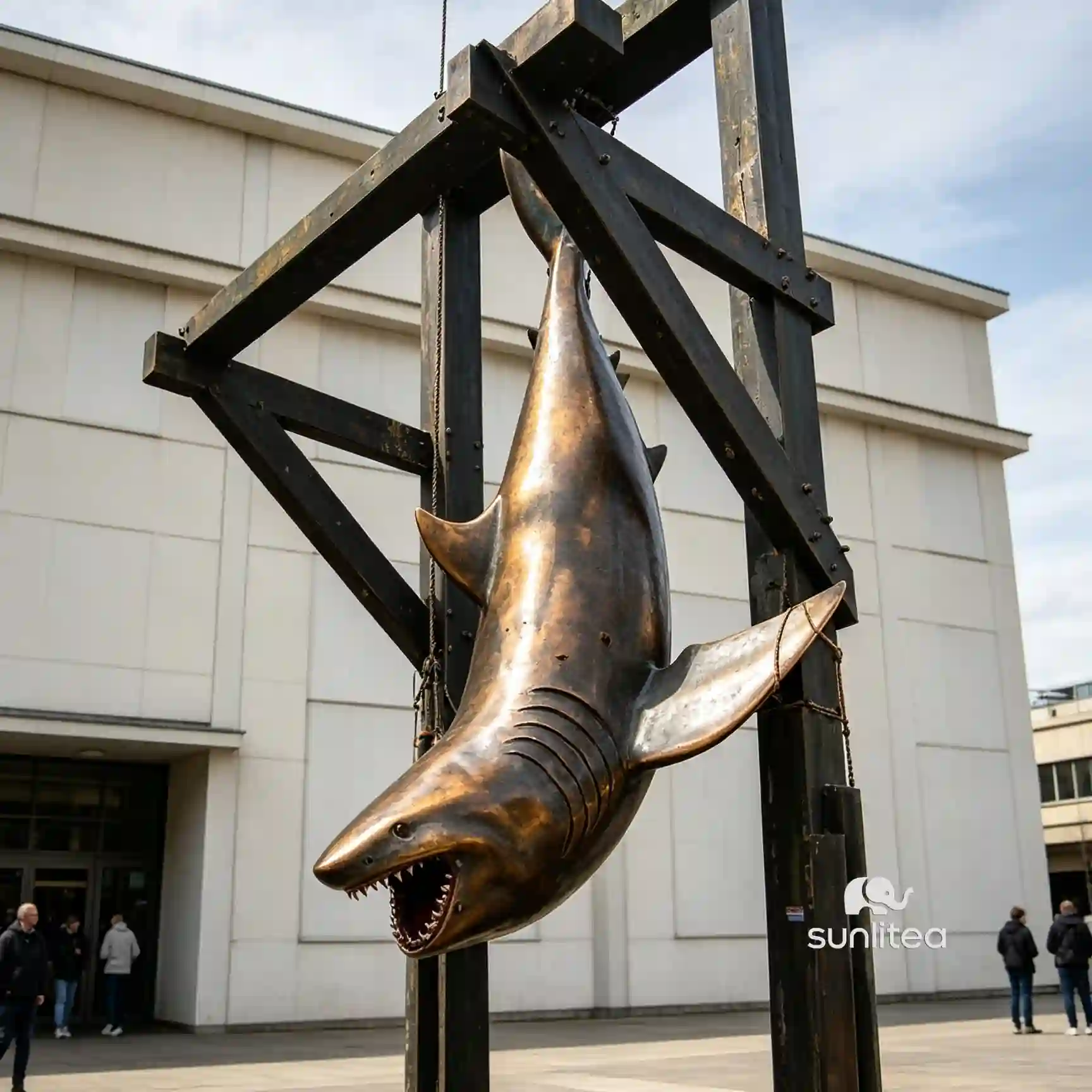 Hanging Shark Sculpture