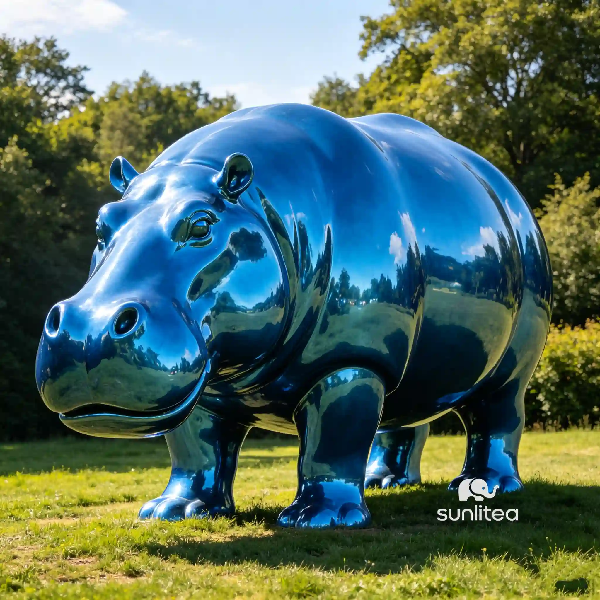 Hippo Statue For Garden