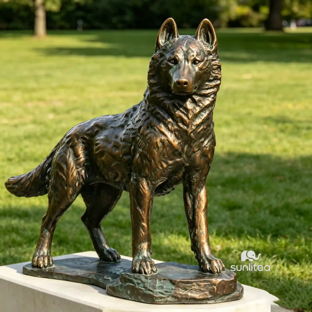 Husky Statue