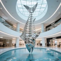 Indoor Fish Bone Sculpture