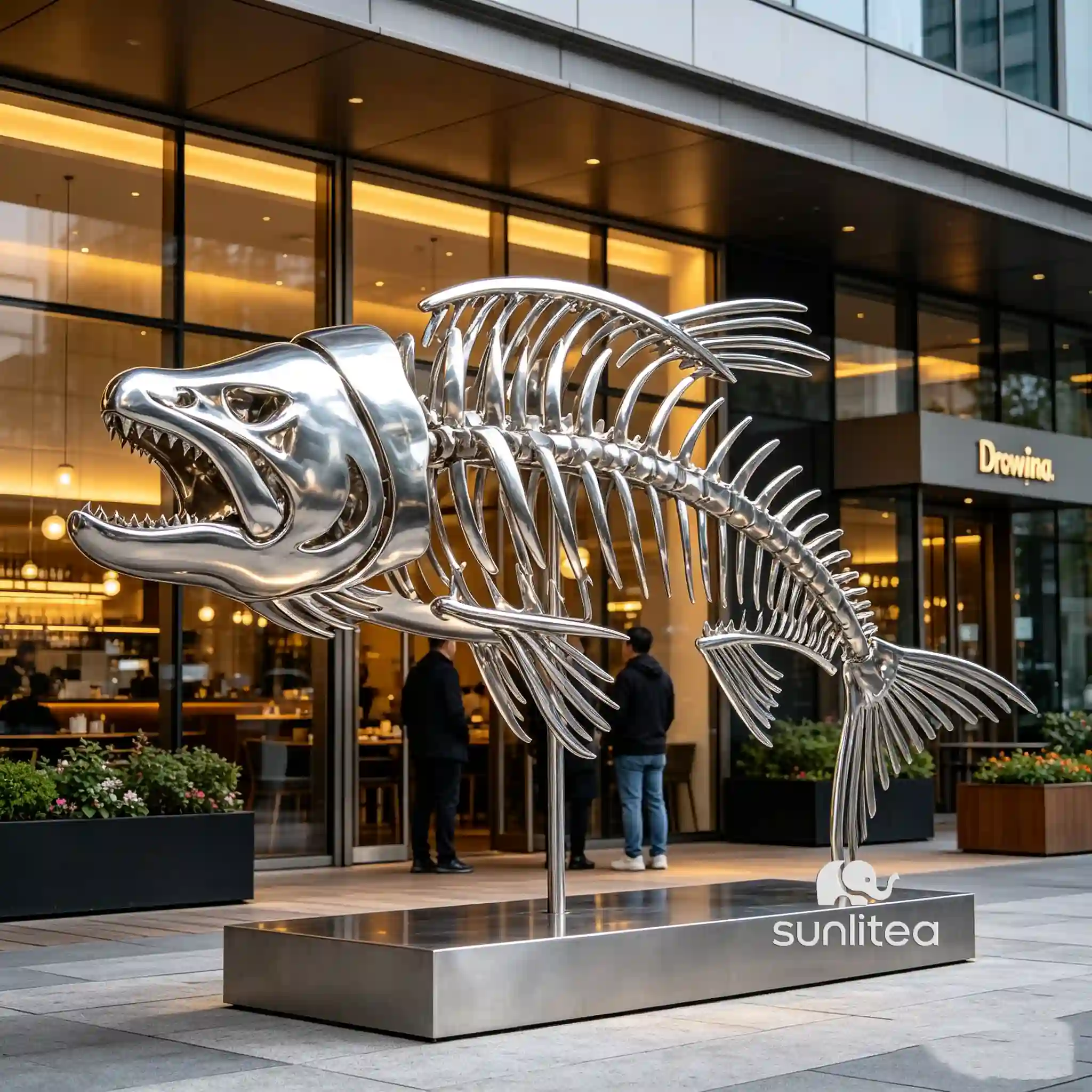 King Fish Bones Sculpture