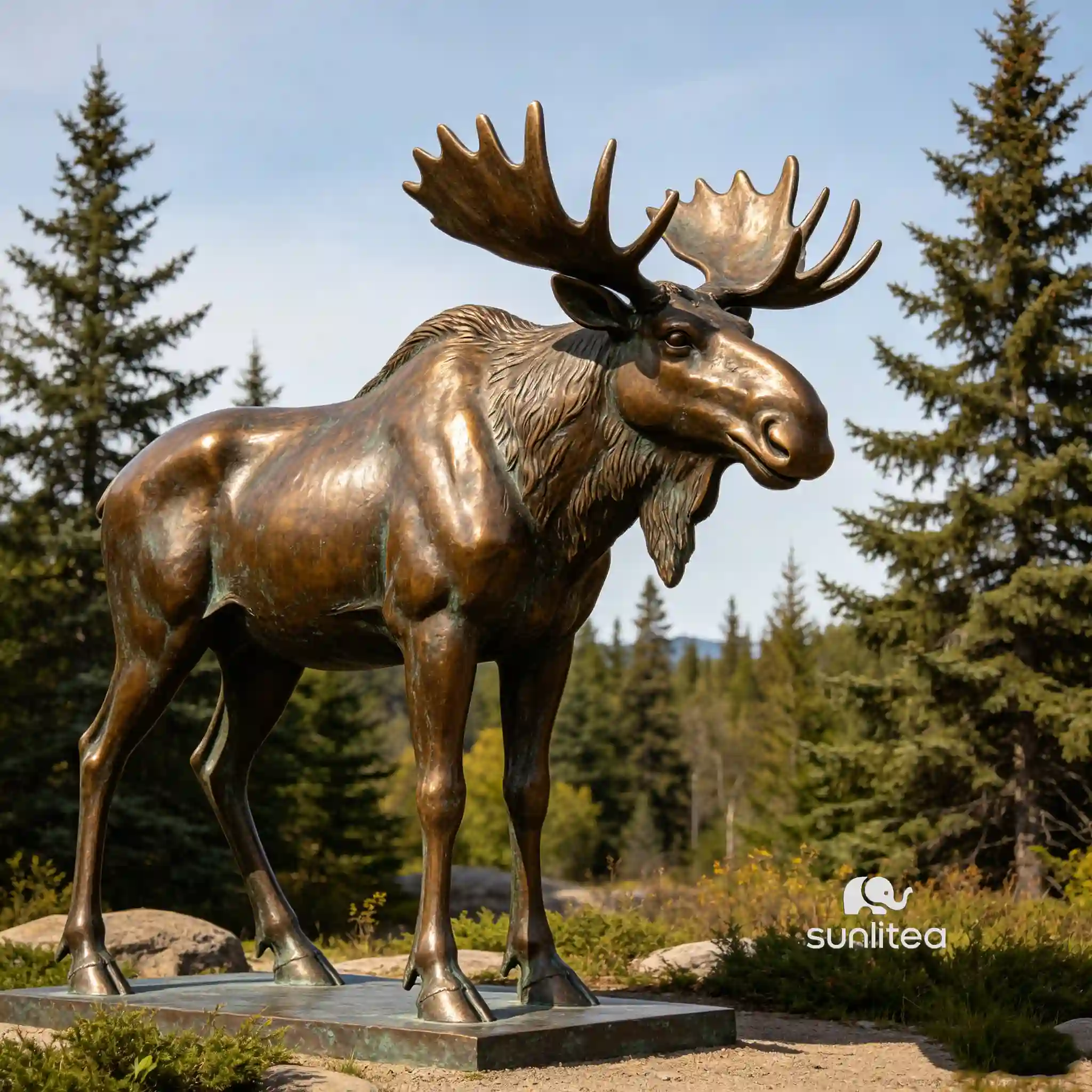 Large Moose Statue