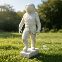 Marble Astronaut Statue