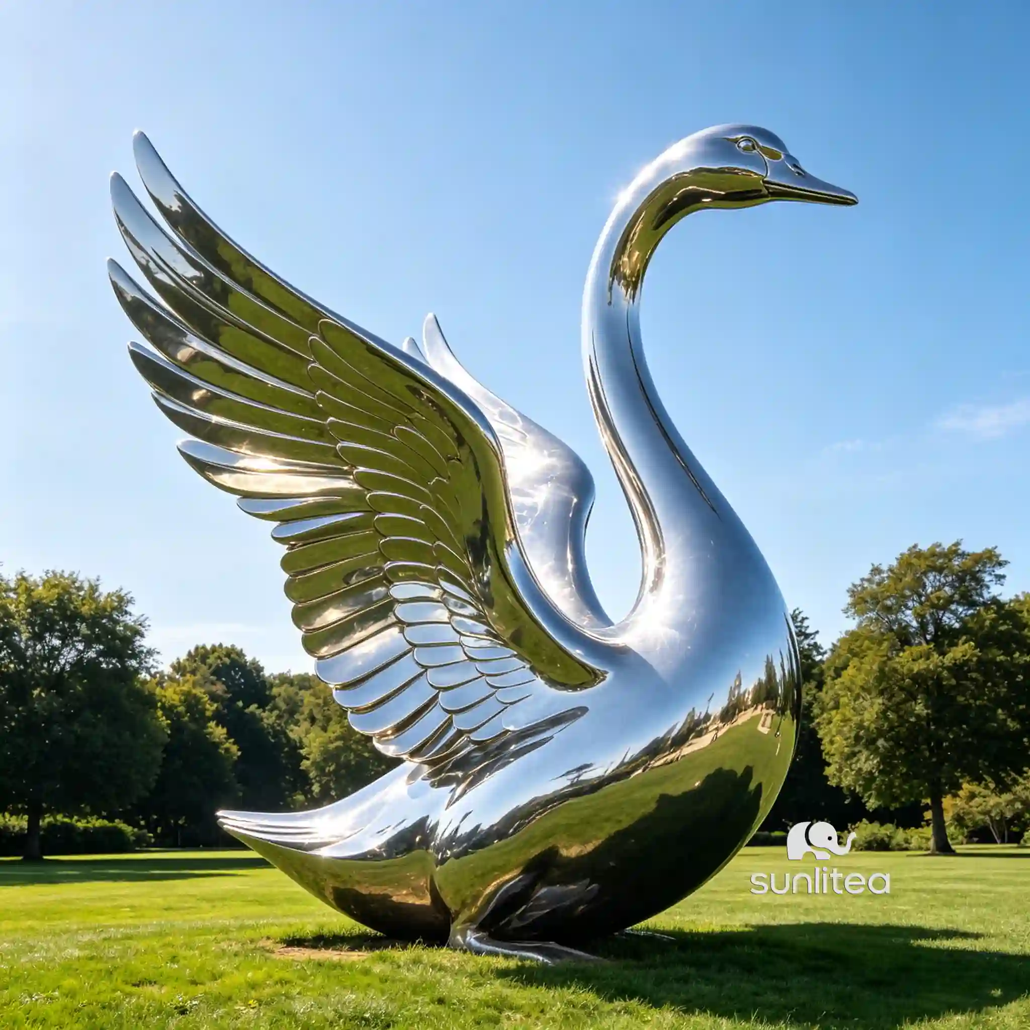 Metal Geese Garden Ornaments