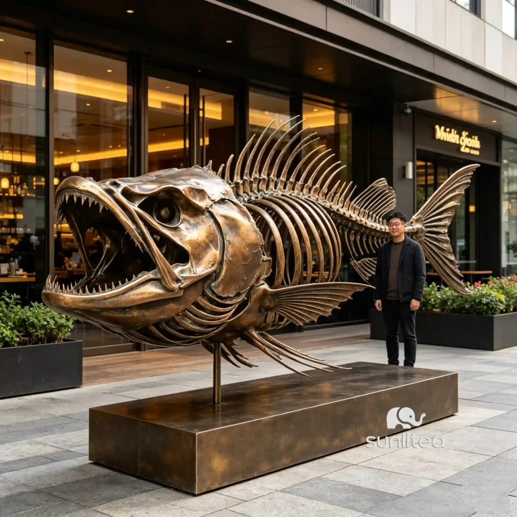 Monkfish Bone Sculpture