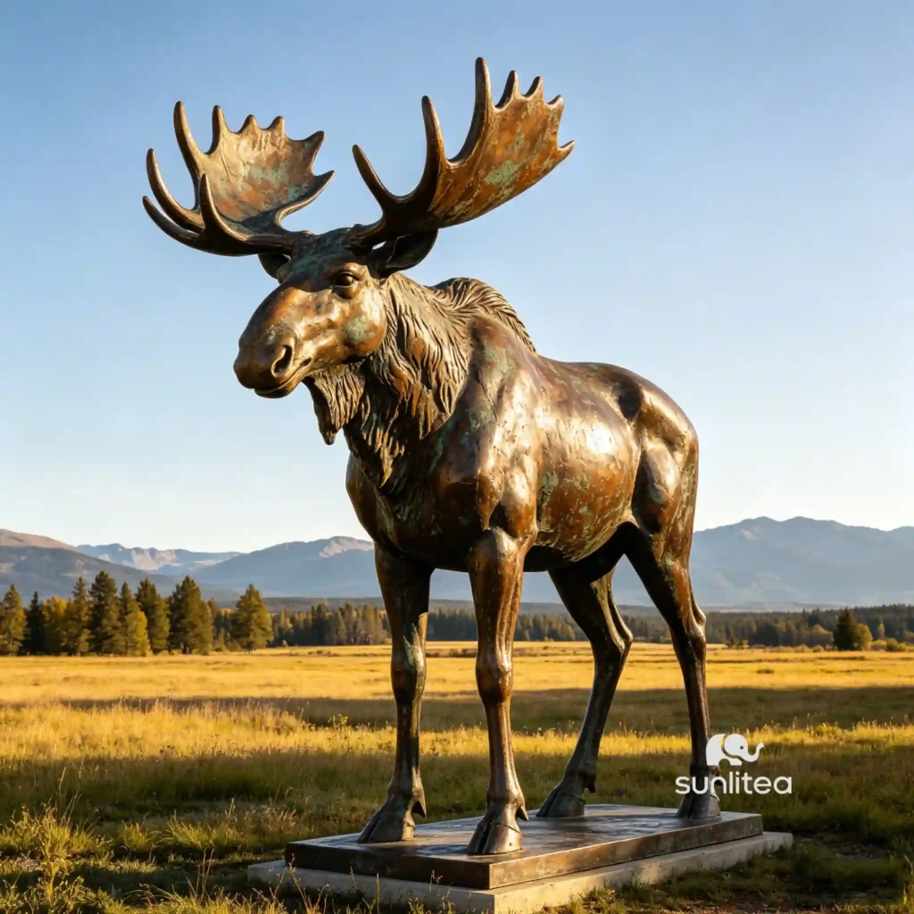Moose Lawn Statue