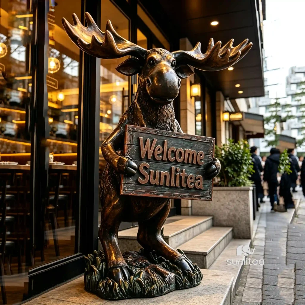 Moose Welcome Statue