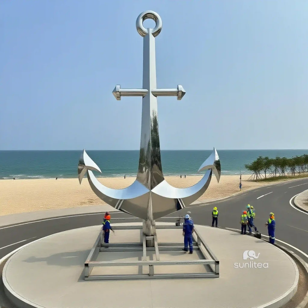 Outdoor Anchor Sculpture