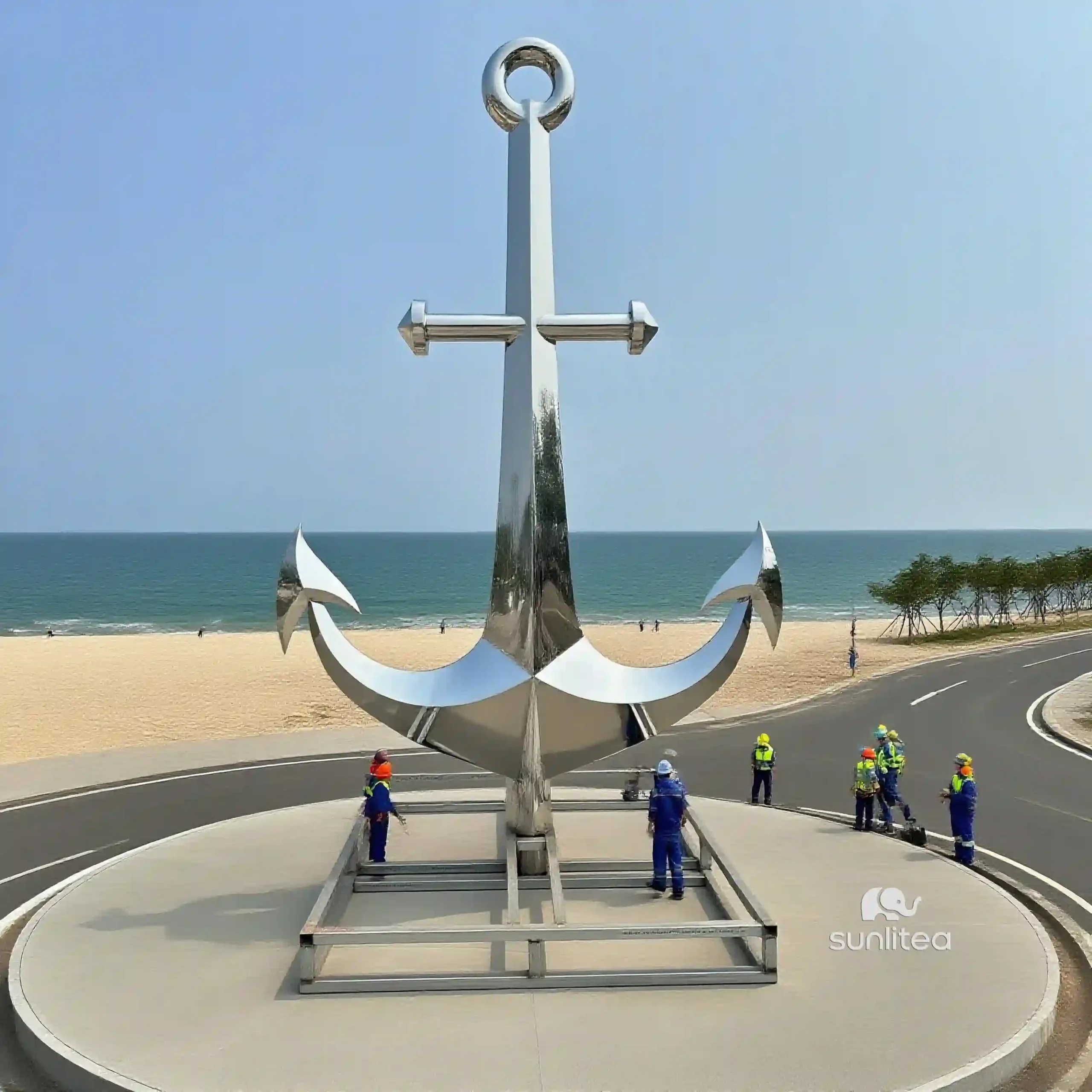 Outdoor Anchor Sculpture