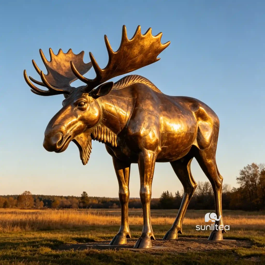 Outdoor Moose Statue