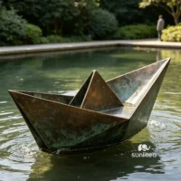 Paper Boat Statue