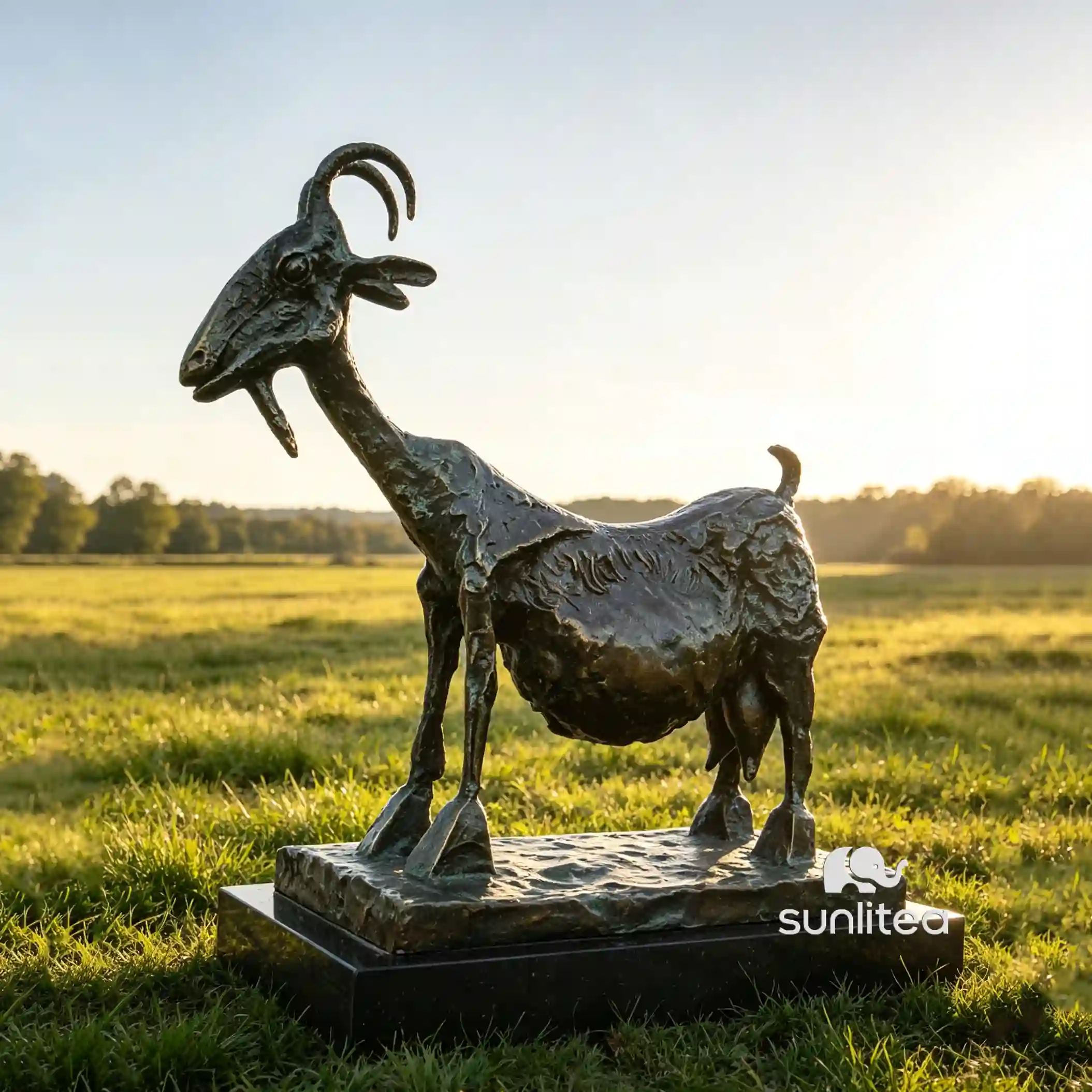 Picasso Goat Sculpture