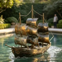 Pirate Ship Statue