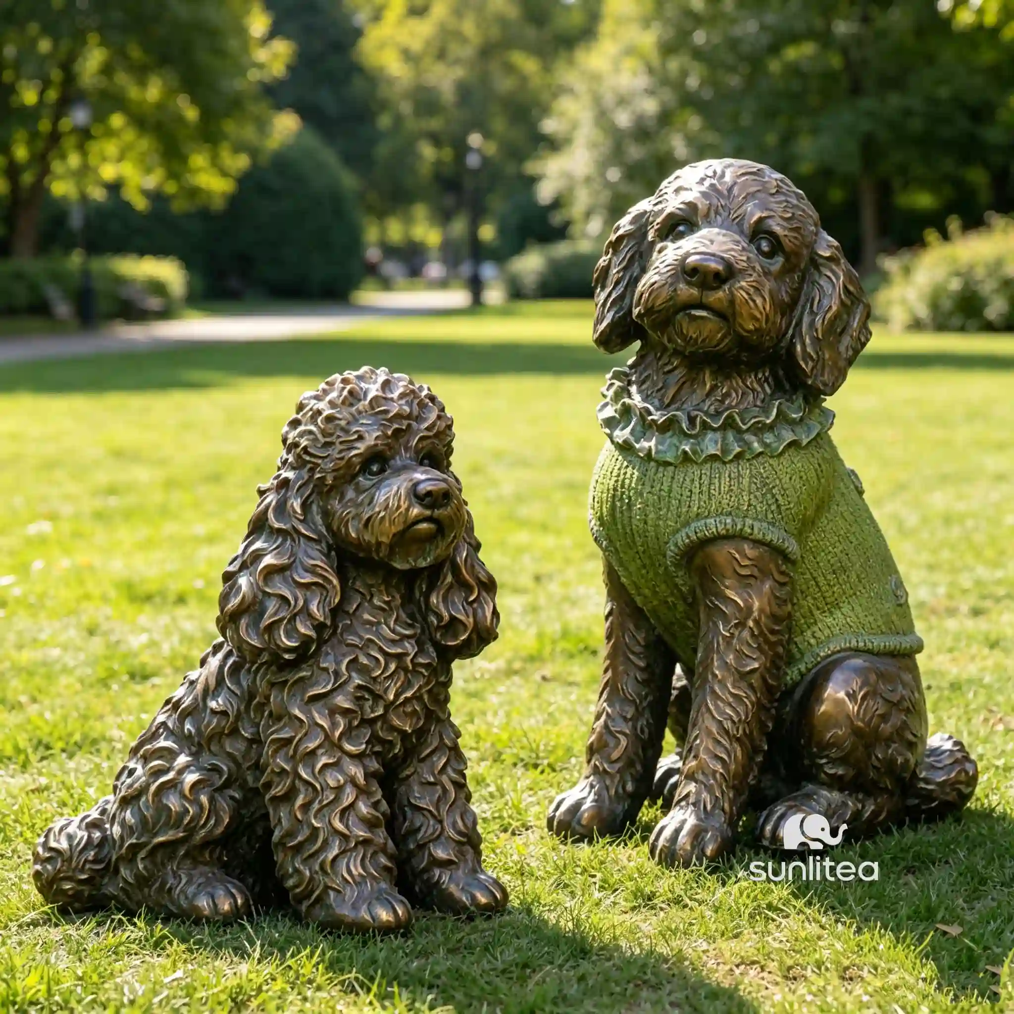 Poodle Statue