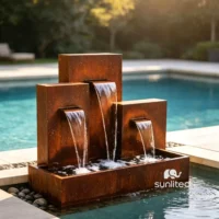 Rusted Metal Water Features