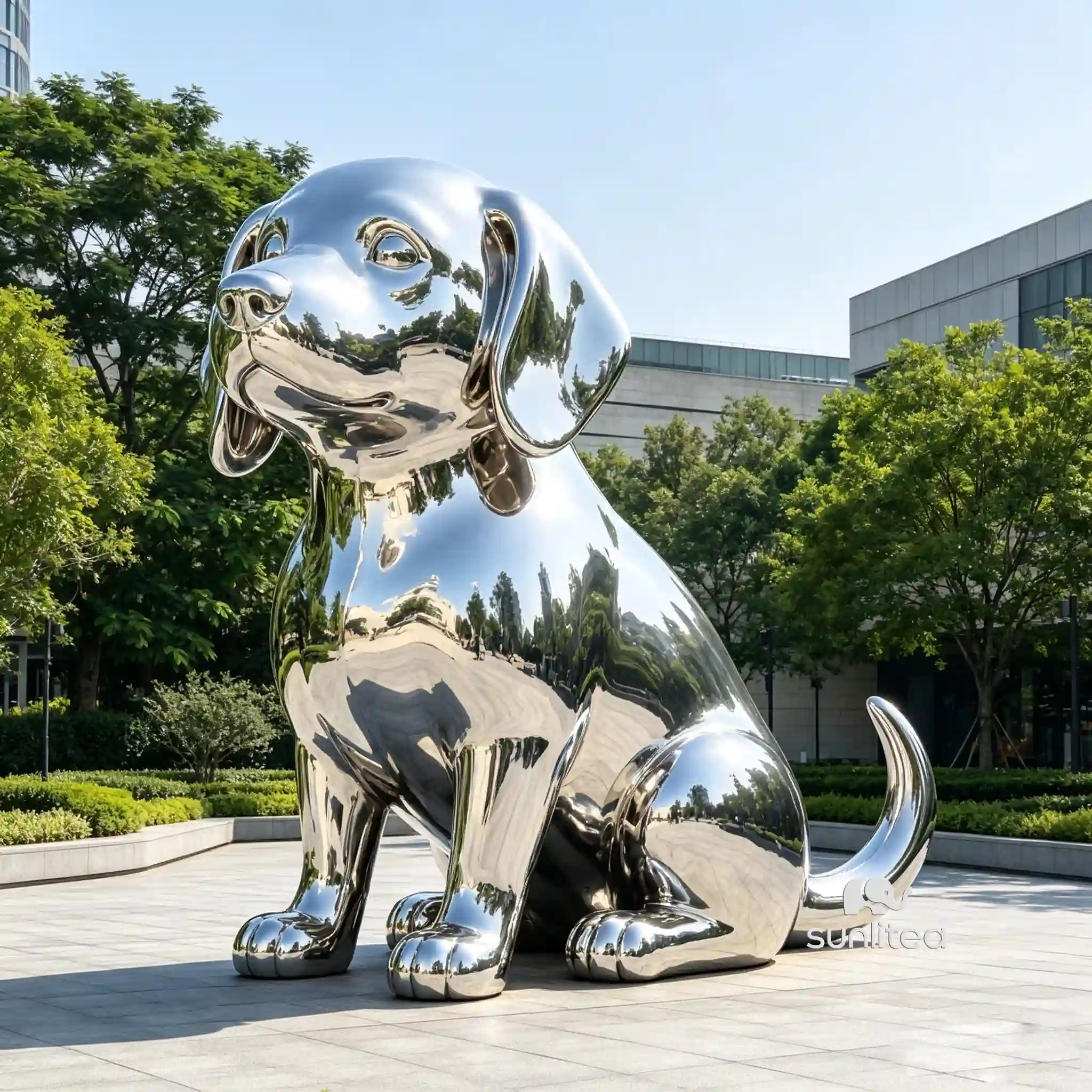 Sad Dog Statue