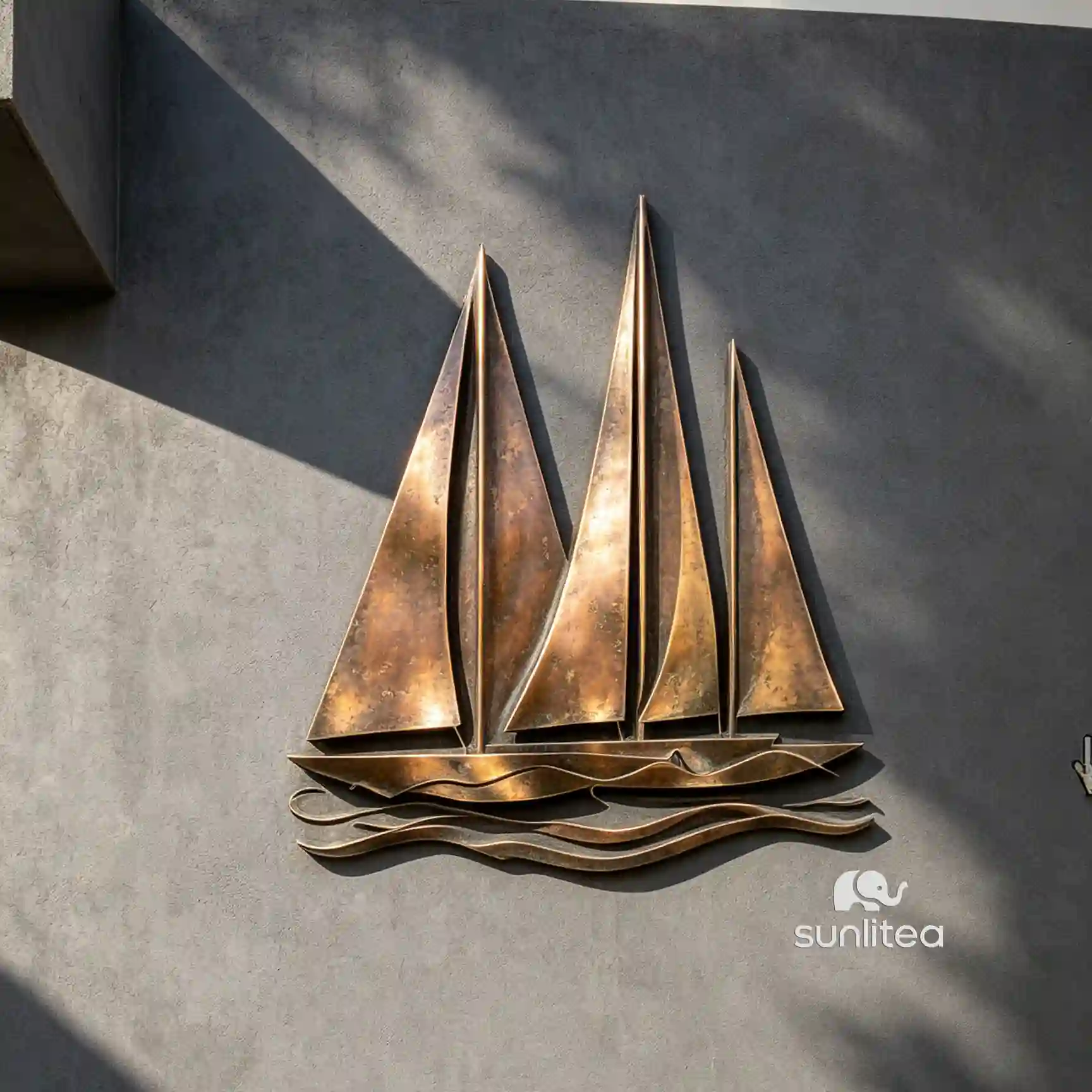 Sailboat Wall Statue