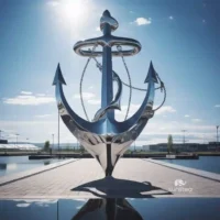 Seaside Anchor Statue