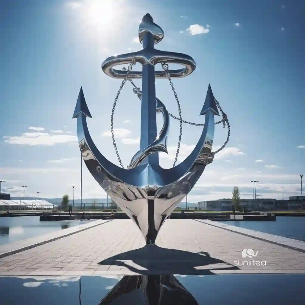 Seaside Anchor Statue