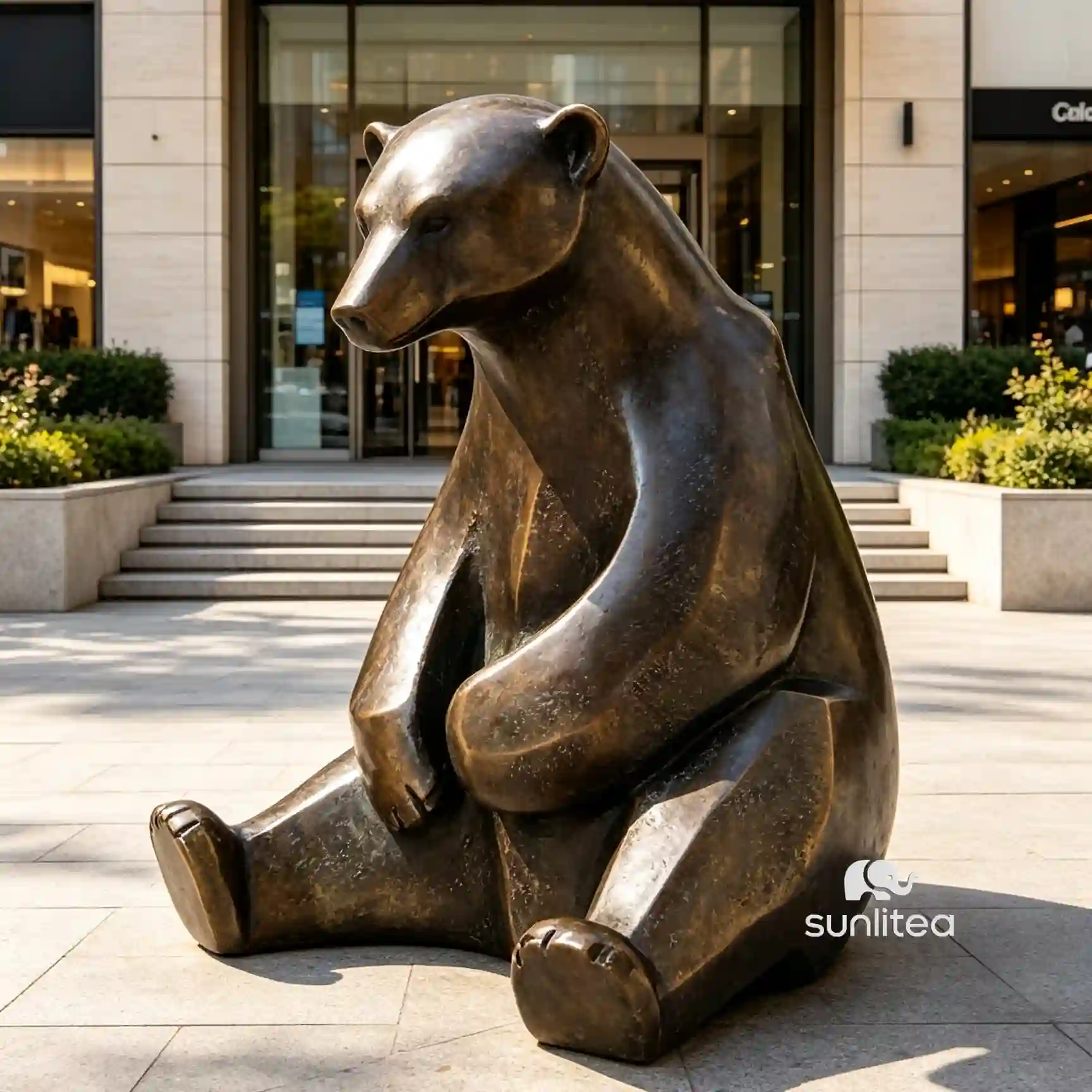 Sitting Bear Sculpture