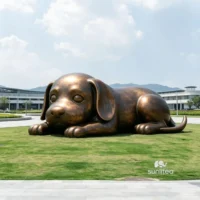 Sleeping Dog Garden Statue