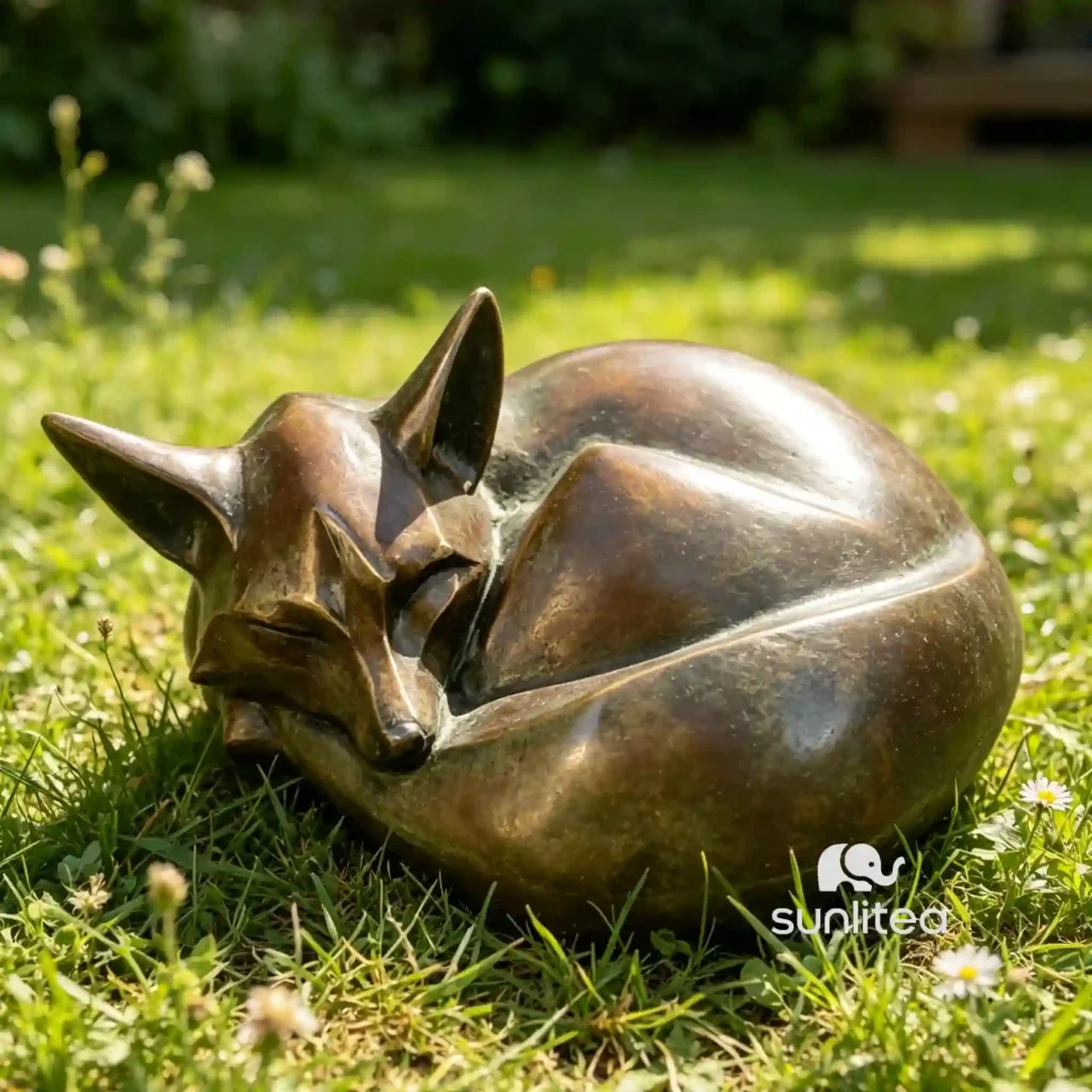 Sleeping Fox Statue