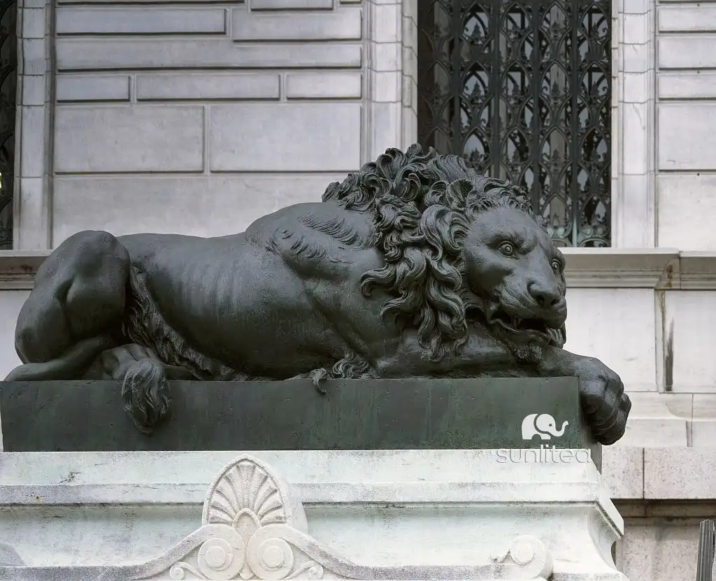Sleeping Lion Statue
