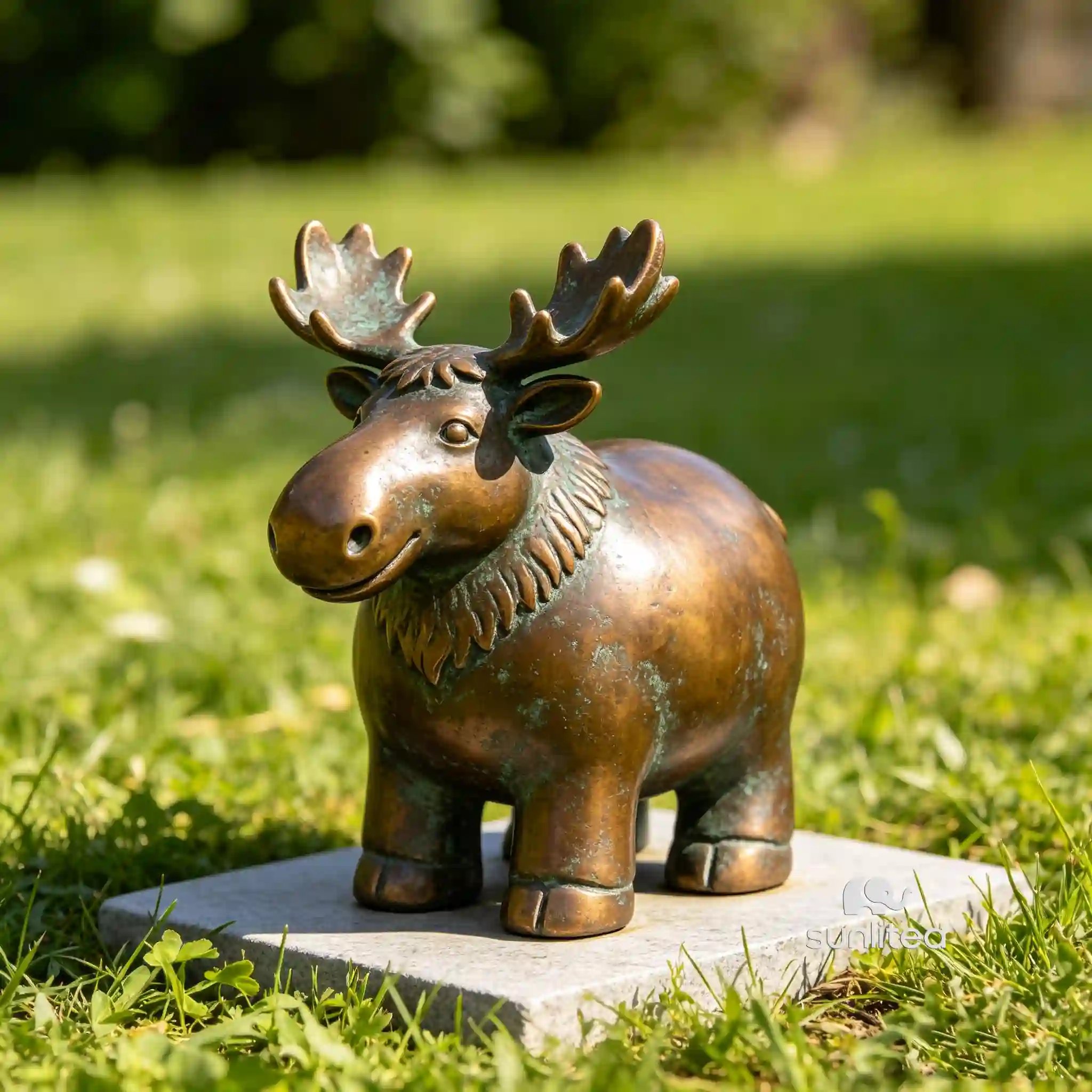 Small Moose Statue