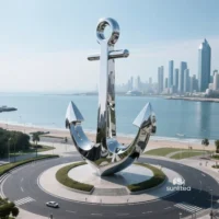 Stainless Steel Anchor Sculpture