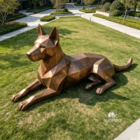 Steel Dog Sculpture
