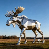 Steel Moose Sculpture