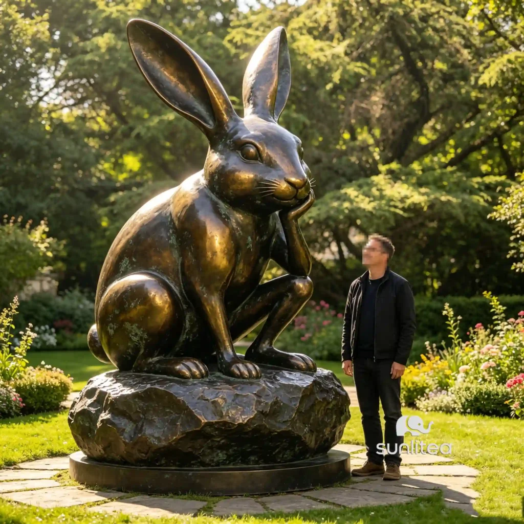Thinking Rabbit Sculpture