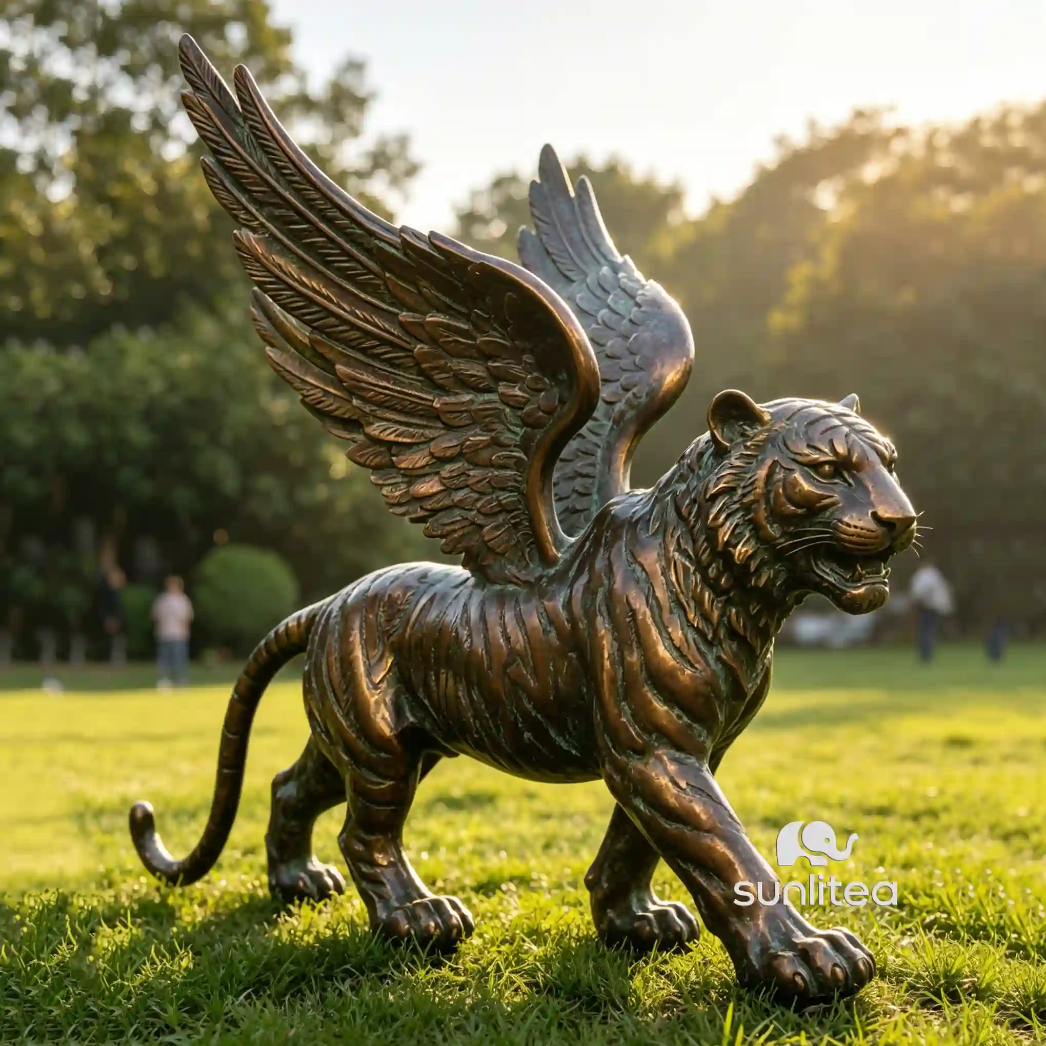 Tiger Statue With Wings