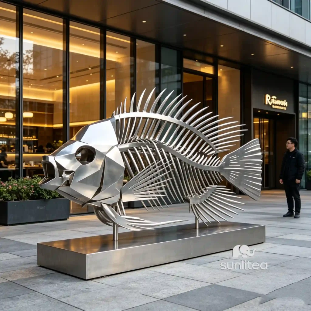Tilapia Fish Bones Sculpture
