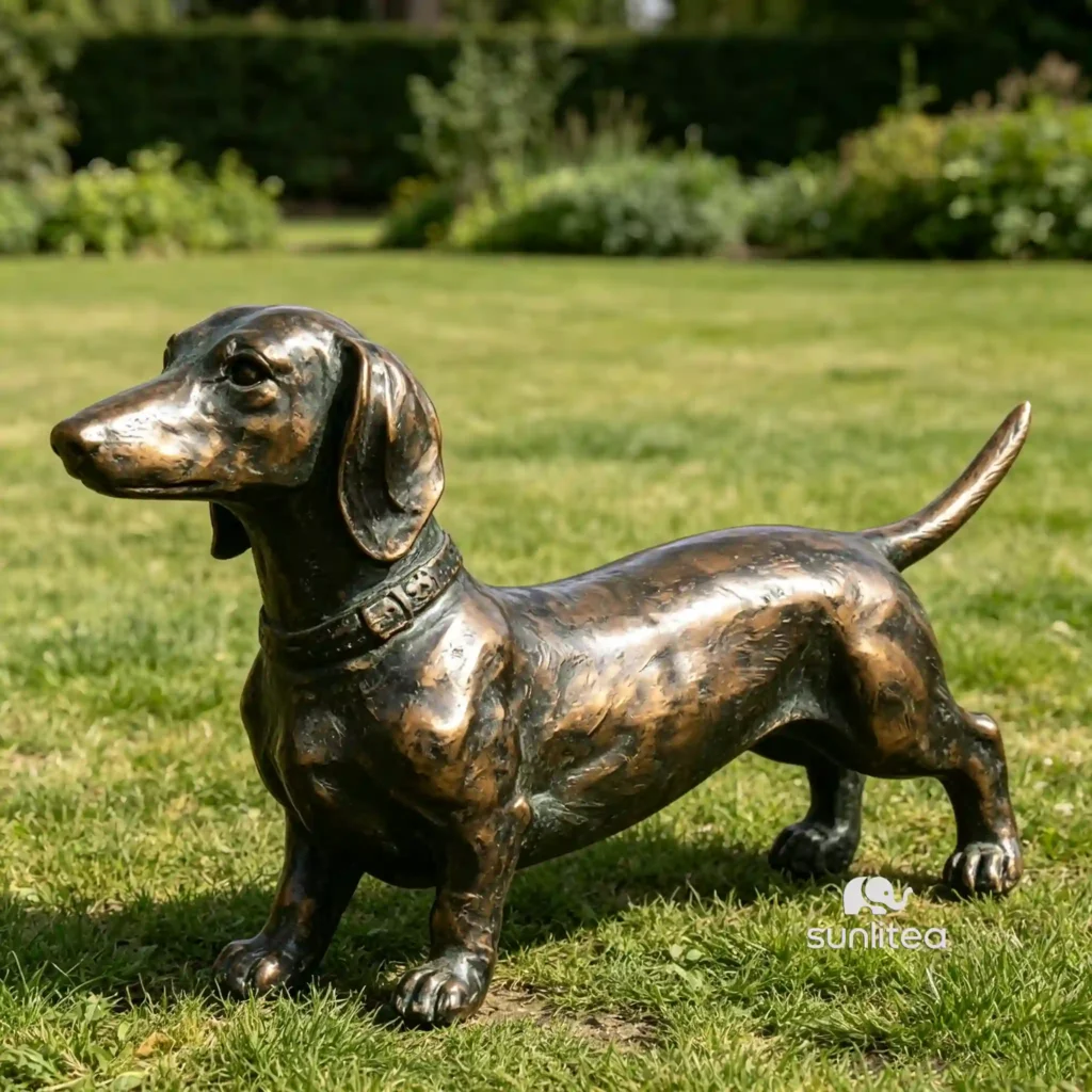 Weenie Dog Statue
