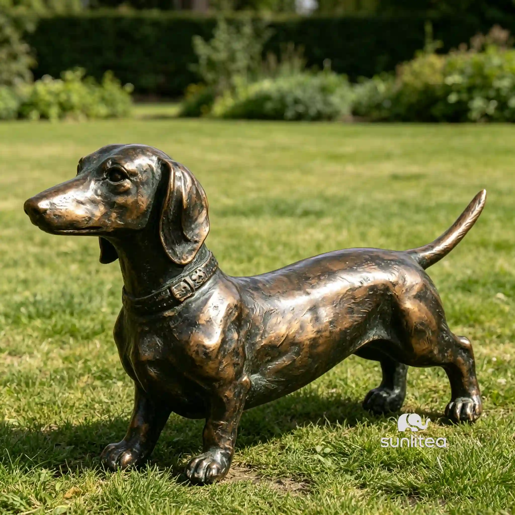 Weenie Dog Statue