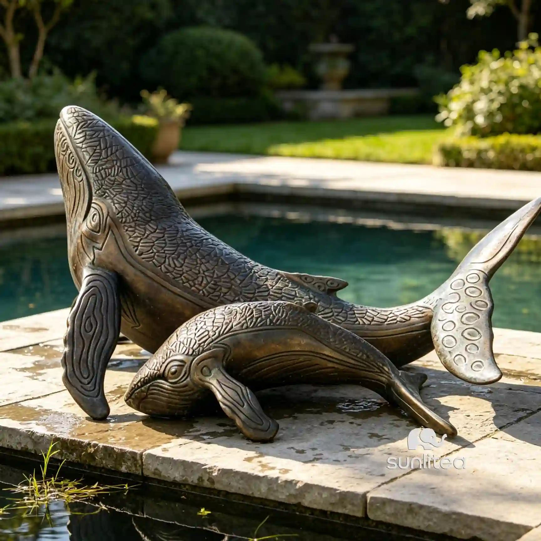Whale Garden Sculpture