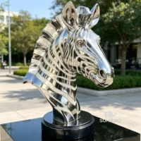 Zebra Head Sculpture