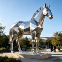 tall zebra statue