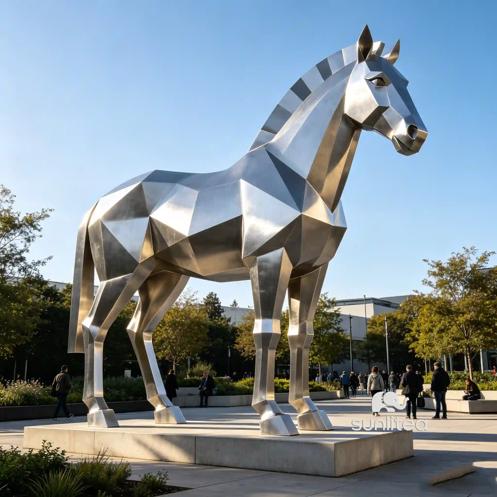tall zebra statue