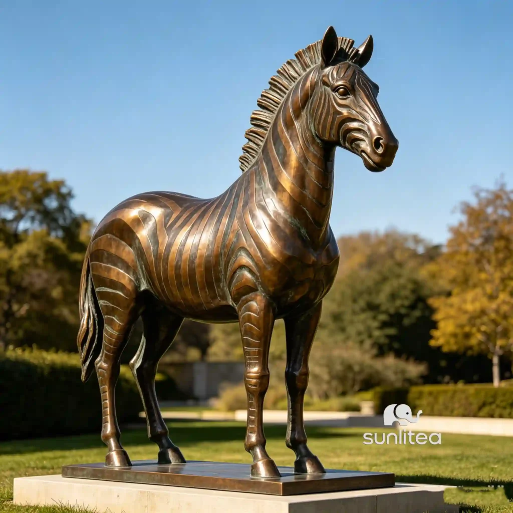 zebra lawn ornament